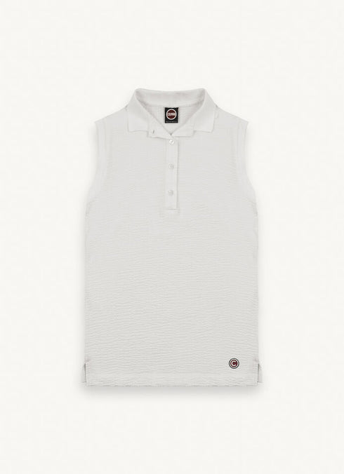 Polo Donna giromaniche con logo brand Bianco COLMAR- Francavilla Moda